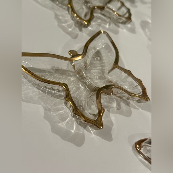 Vintage Butterfly Trinket Dish Set of 4 - Picture 5 of 12